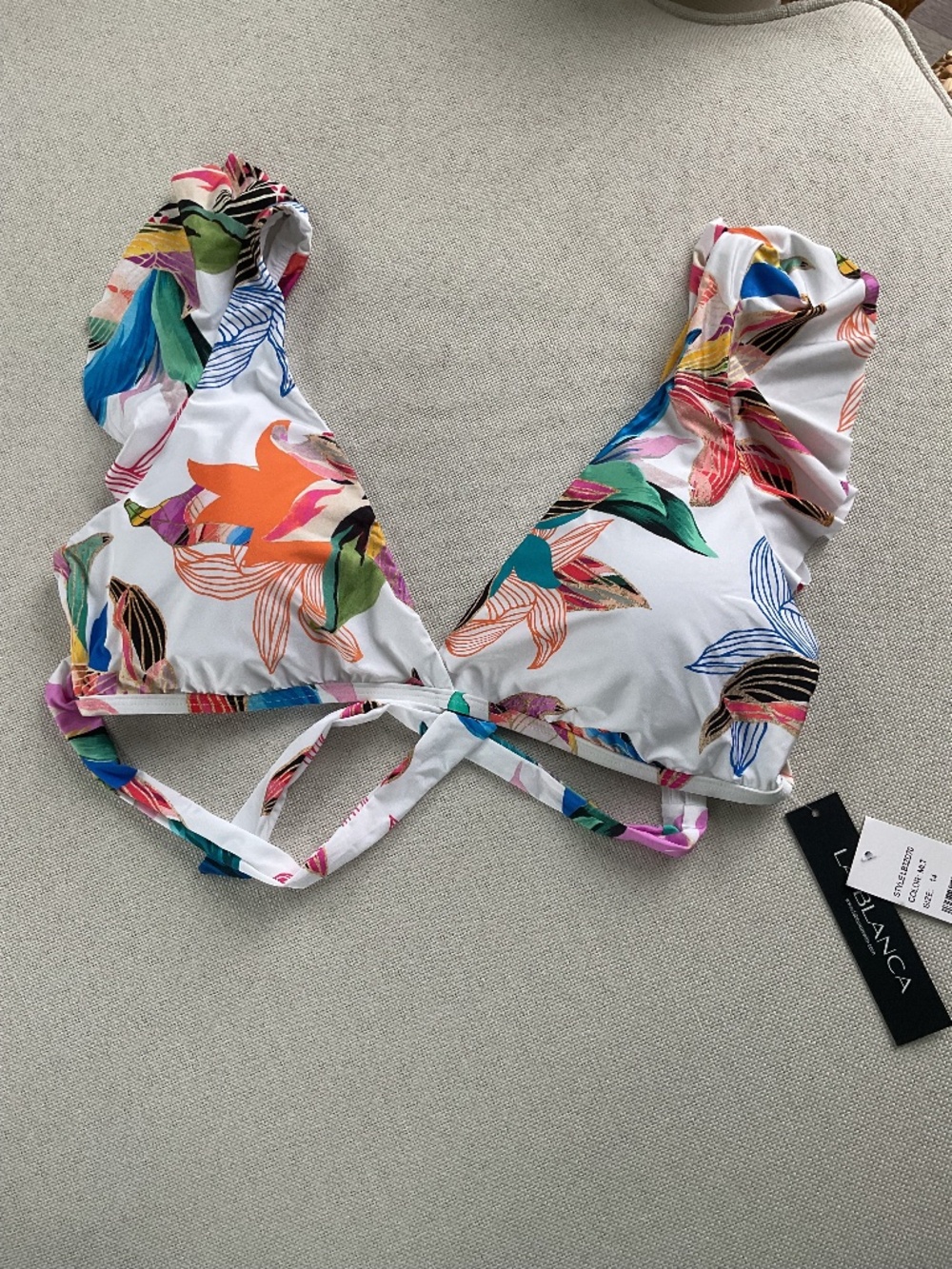 NWT LaBlanca swim top Size 14